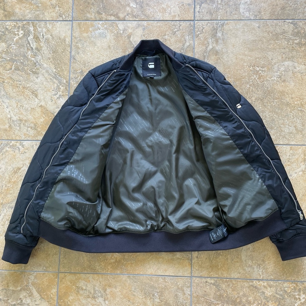 G-Star Men's Black Quilted Jacket - Picture 7 of 8
